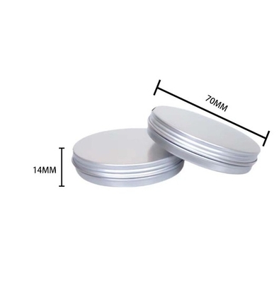 30ml 70*14 Silver Spiral Aluminum Box Cream Box Ink Mud Portable Sealed Sub-packing Box Metal Packaging Aluminum Box