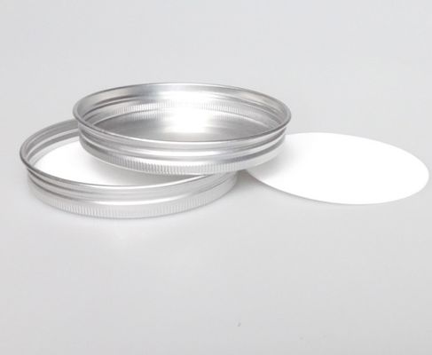 89mm*14mm Threaded Aluminum Lid PET Plastic Tea Caddy Candle Jar Universal Sealing Metal Lid
