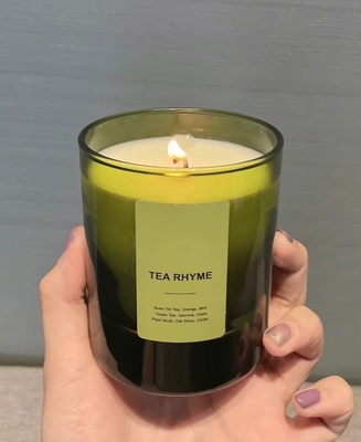 Custom Private Label Unique Candle Vessels Clear Empty Luxury Glass Candle Jars For Candle Making