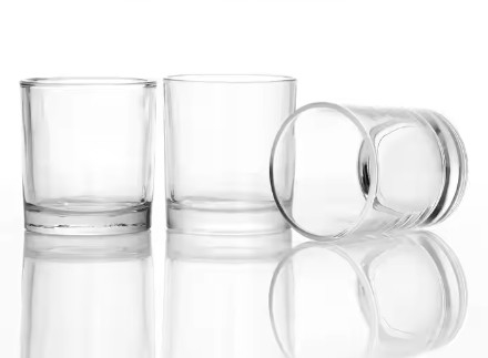 Empty Clear Amber Grey luxury candle jars For Scented Candle