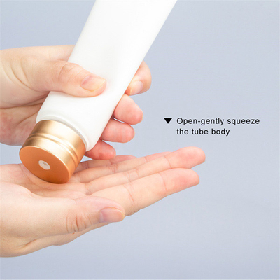 Matte Aluminium Cap Cosmetic Tube Packaging ,Empty Cosmetic Squeeze Tubes 15ml