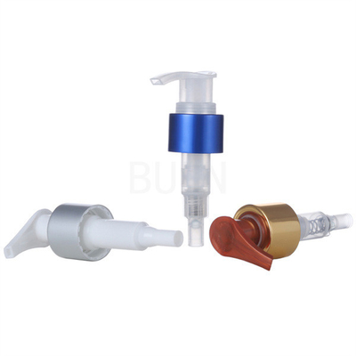 Plastic lotion pump rotation type left right type Aluminum cover anodized Dispenser