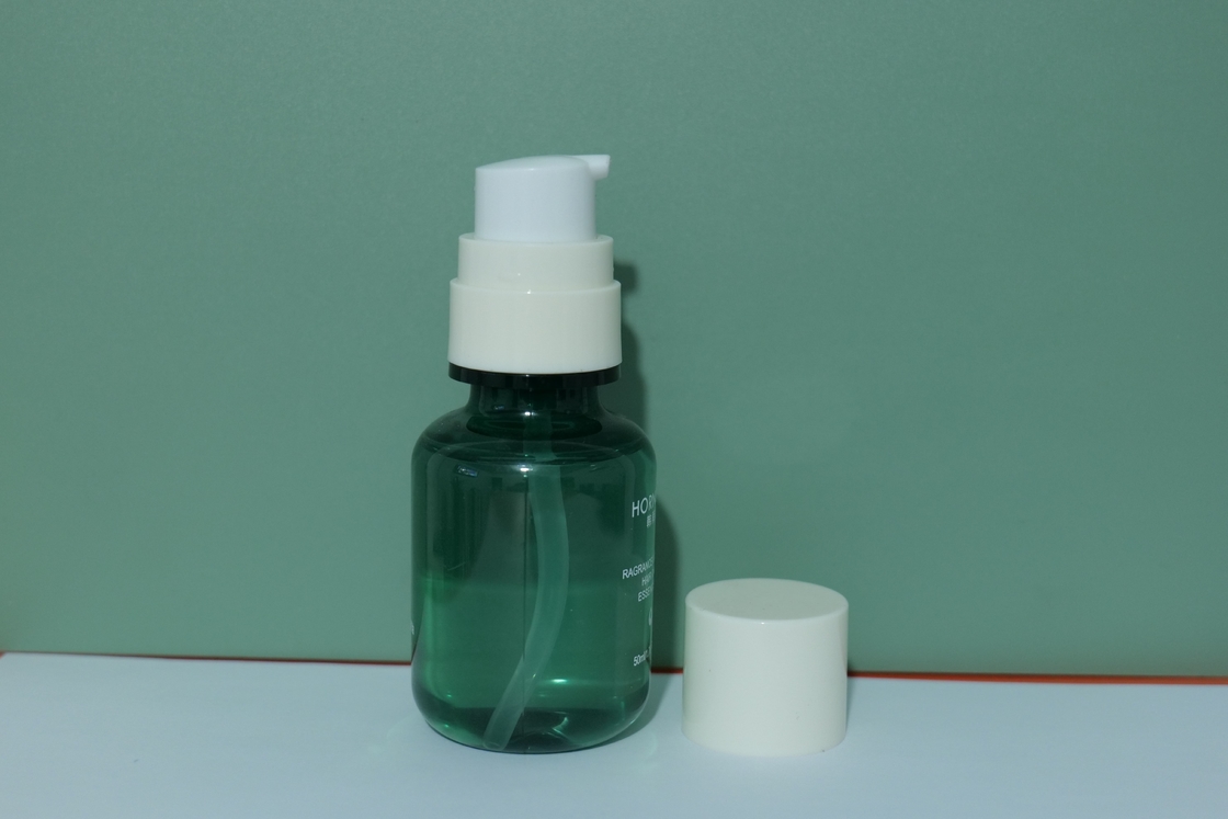Essential Oil Shampoo Plastic Lotion Pump For Silk Screen Hot Stamp Sticker