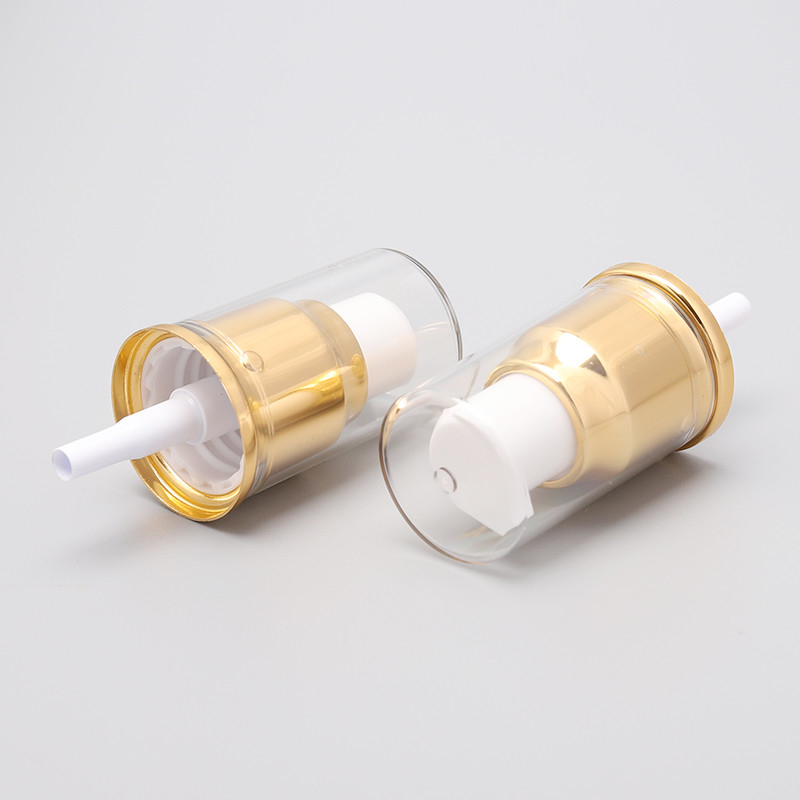 Anodized Aluminum Non Spill Plastic Lotion Pump Strong Carton Packing
