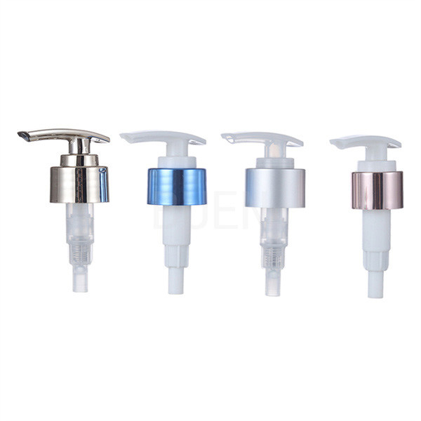 Plastic lotion pump rotation type left right type Aluminum cover anodized Dispenser